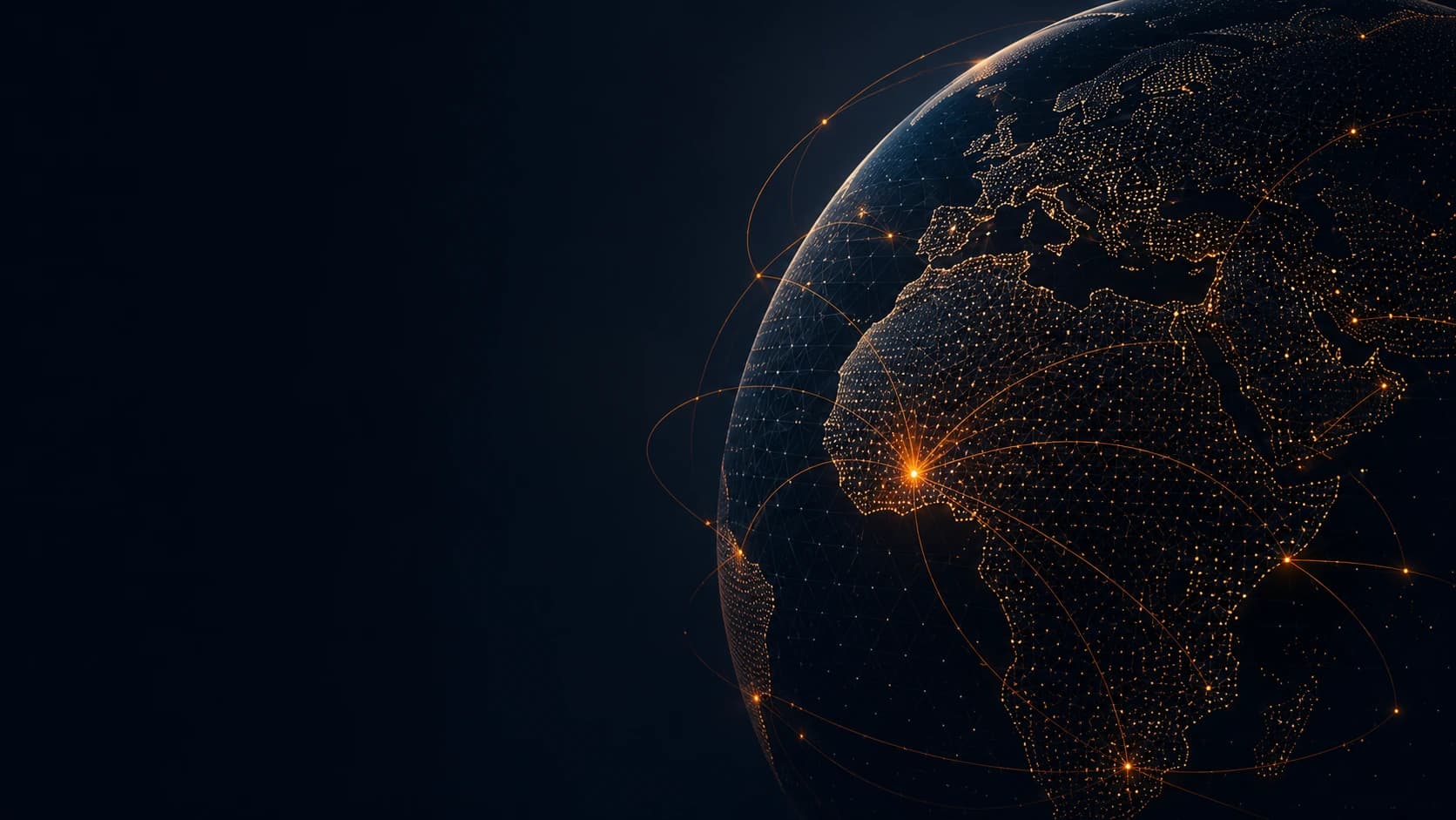 A connected digital globe linking industries and markets across Africa and the world