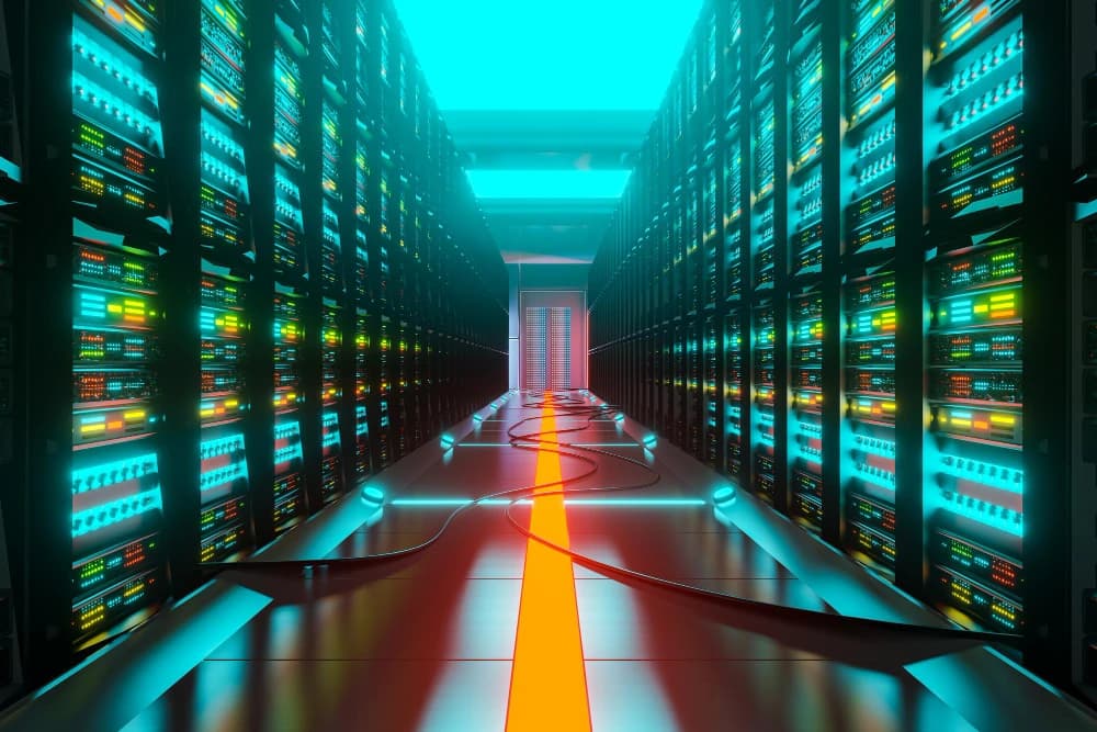 A resilient cloud data centre with illuminated server infrastructure