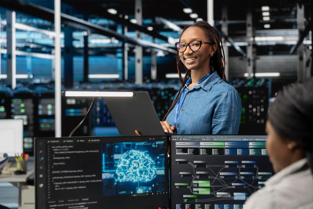 A technology team developing an intelligent industry product